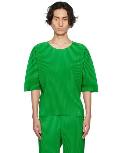 Homme Plissé Issey Miyake Homme Plissé Issey Miyake Green Monthly Colour July T-shirt