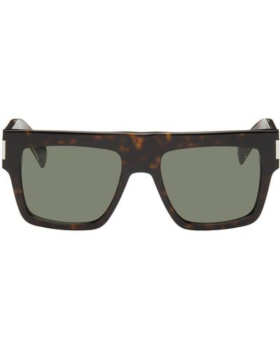 Saint Laurent Tortoiseshell Sl 628 Sunglasses - Grey
