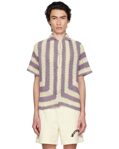 Bode Purple & Off-white Flagship Shirt - Multicolour