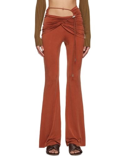 Jacquemus Orange Le Raphia 'le Pantalon Espelho' leggings - Red