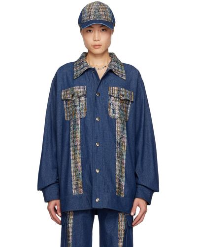 Anna Sui Ssense Exclusive Jacket - Blue