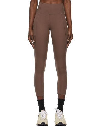 GIRLFRIEND COLLECTIVE Brown High-rise Compressive leggings