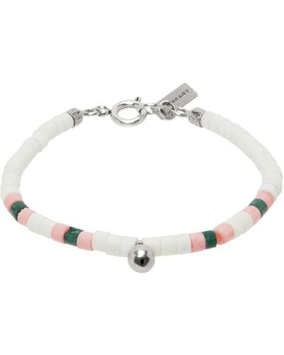 Isabel Marant Multicolor Beaded Bracelet - White
