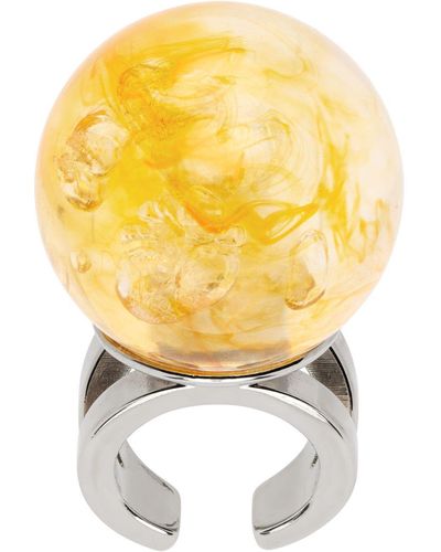 Jean Paul Gaultier Yellow La Manso Edition Cyber Small Ball Ring - Metallic