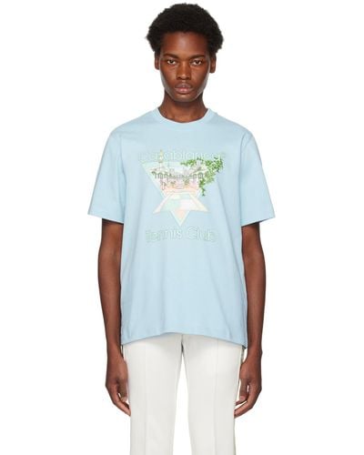 Casablancabrand ブルー Tennis Club Icon Tシャツ