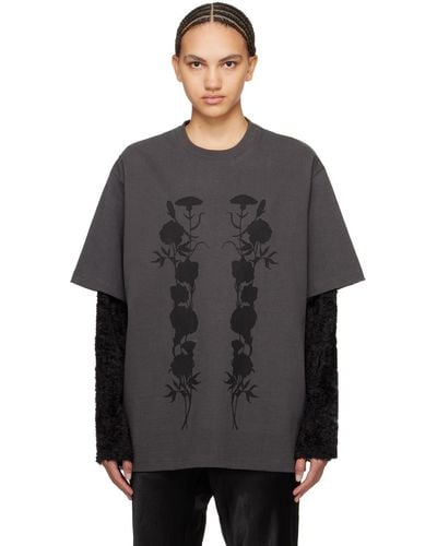 Song For The Mute ' Foliage' Long Sleeve T-shirt - Black