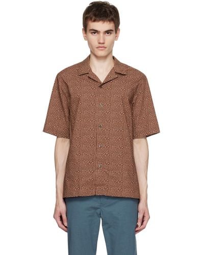 Paul Smith Brown Mini Tile Shirt - Multicolour