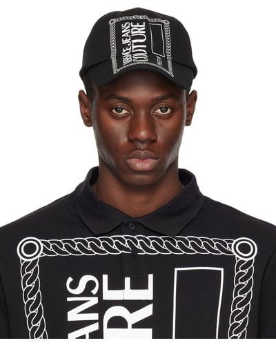 Versace Piece Number Logo Baseball Cap - Black