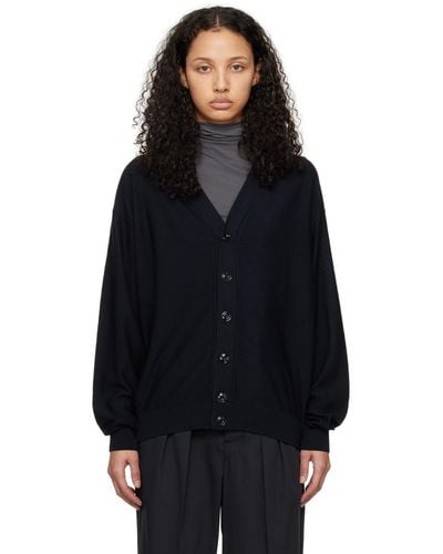 Lemaire Twisted Cardigan - Black