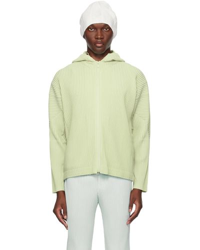 Homme Plissé Issey Miyake Homme Plissé Issey Miyake Monthly Colour April Hoodie - Green