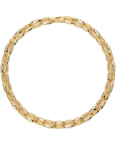 Anine Bing Oval Link Necklace - Metallic
