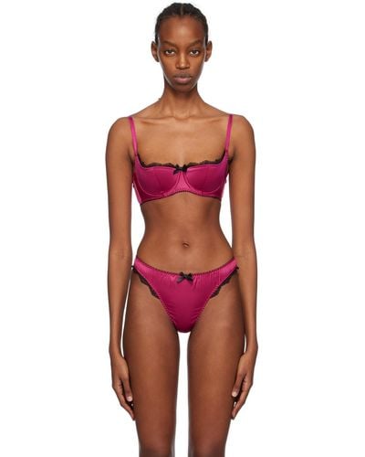 Agent Provocateur Pink Sloane Bra - Red