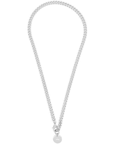 A.P.C. Silver Carhartt Wip Edition Only Time Will Tell Necklace - Metallic