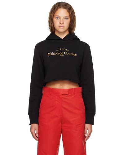 Valentino Embroide Hoodie - Red