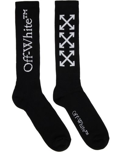 Off-White c/o Virgil Abloh Off- chaussettes noires à quatre flèches