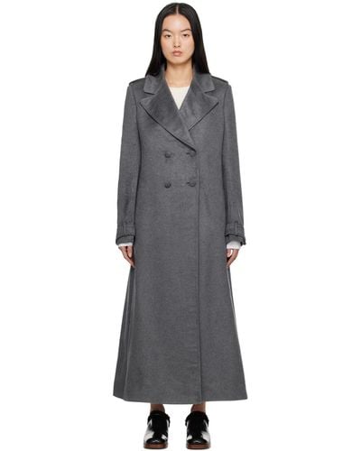 Gabriela Hearst Grey Houstt Coat - Black
