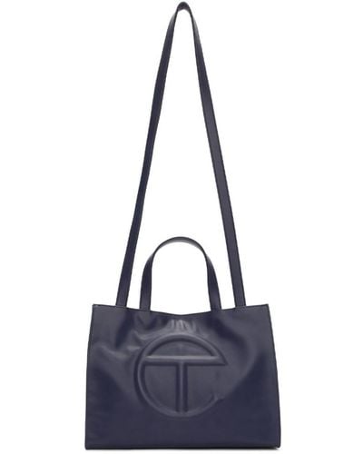 Telfar Medium Shopping Bag In Navy - Blue