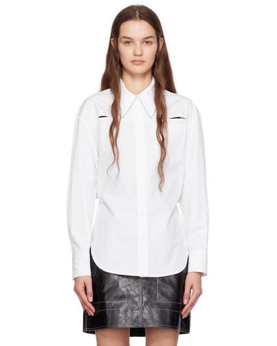 LVIR Slit Shirt - White