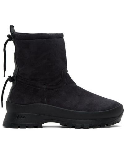 AURALEE Foot The Coacher Edition Cord Boots - Black