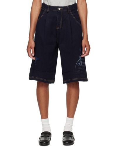 Adererror Printed Shorts - Blue