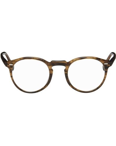 Oliver Peoples Tortoiseshell Gregory Peck Glasses - Black