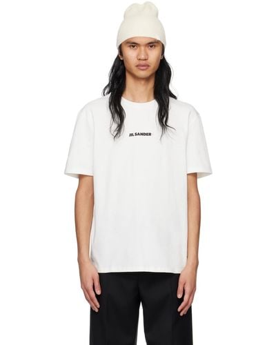 Jil Sander ホワイト オーバーサイズ Tシャツ