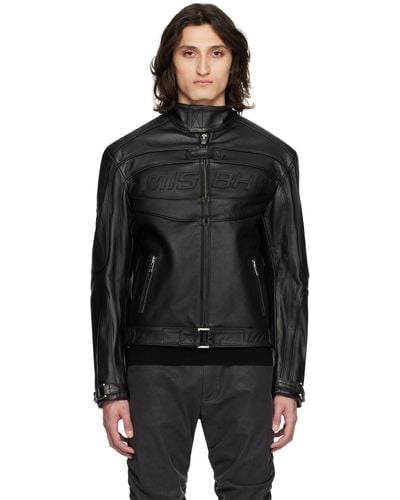 MISBHV Fast Leather Jacket - Black