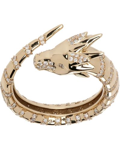 Adina Reyter Dragon Wrap Ring - Metallic