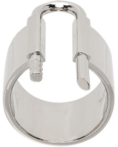 Givenchy U Lock Ring - Gray