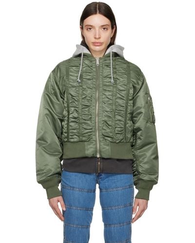 MadeMe Alpha Industries Edition Ma-1 Bomber Jacket - Green