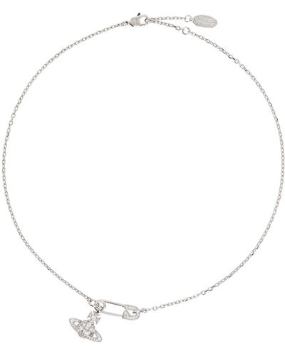 Vivienne Westwood Silver Lucrece Necklace - Natural
