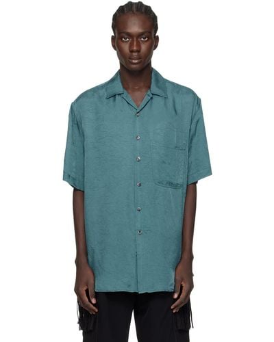 Song For The Mute Oversized Shirt - Blue