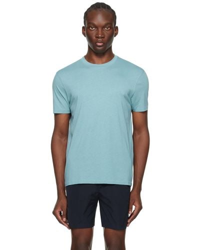 Tom Ford T-shirt bleu à col ras du cou - Noir