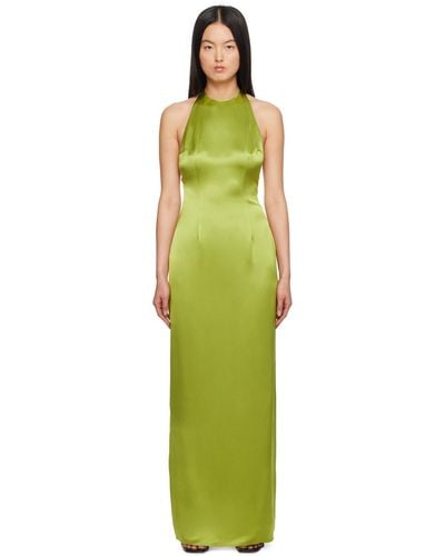 STAUD Green Janet Maxi Dress