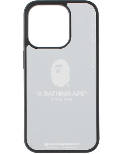 A Bathing Ape Mirror Iphone 15 Pro Case - Black