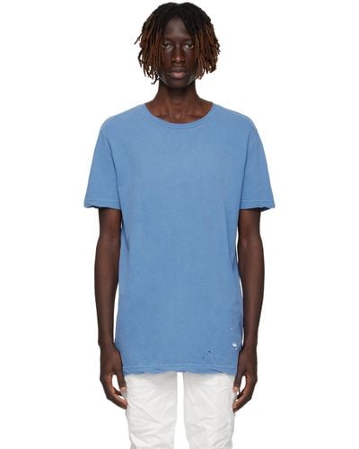 Ksubi Distressed T-shirt - Blue