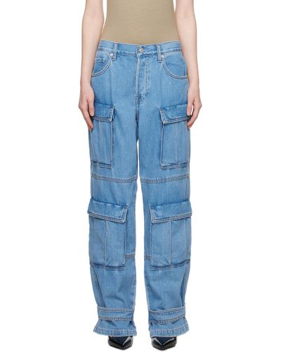 GRLFRND Lex Cargo Jeans - Blue