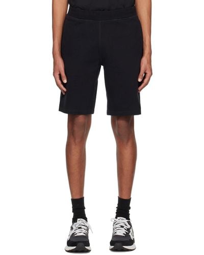 Sunspel Black Relaxed Fit Shorts - Blue