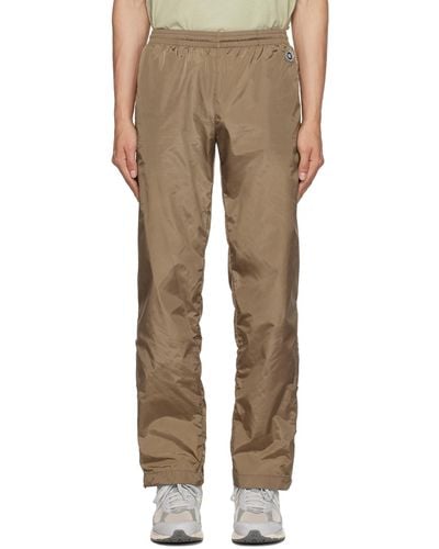 Sporty & Rich Brown Snap Joggers - Natural