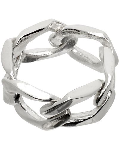 Pearls Before Swine Heidrun Link Ring - Metallic