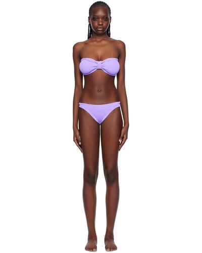 Hunza G Purple Jean Bikini - Black
