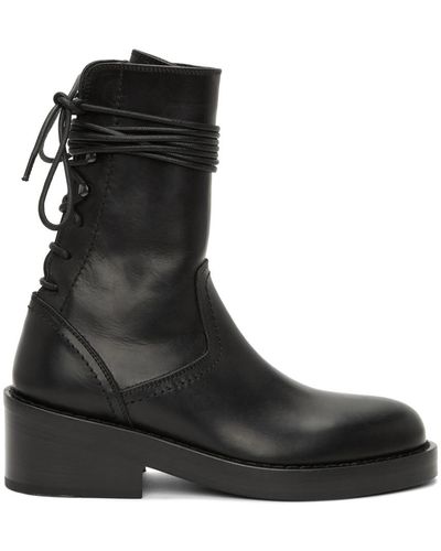 Ann Demeulemeester Lace-up Boots - Black