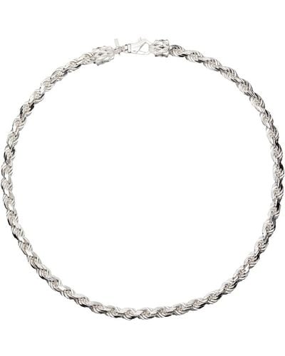 Emanuele Bicocchi Ssense Exclusive Rope Chain Necklace - Metallic
