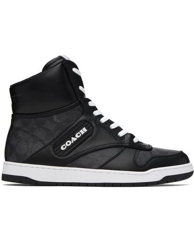 COACH Black & Gray C202 Sneakers