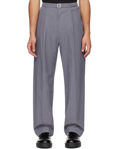 Amomento Tuck Trousers - Blue