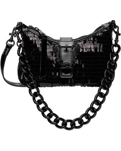 Versace Jeans Couture Black Sequinned Bag
