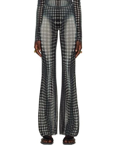 Jean Paul Gaultier Ssense Exclusive Dots Lounge Pants - Black