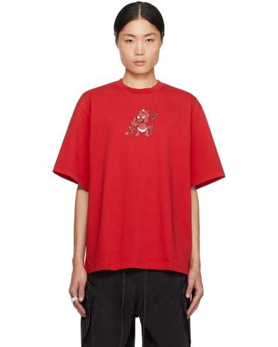 Abra T-shirt rouge exclusif à ssense