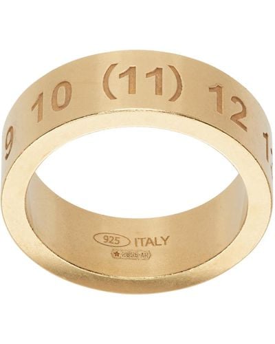 Maison Margiela Gold Numerical Ring - Metallic