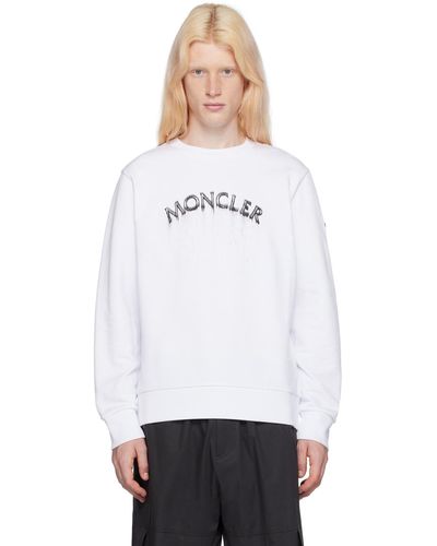 Moncler Printed Sweatshirt - White